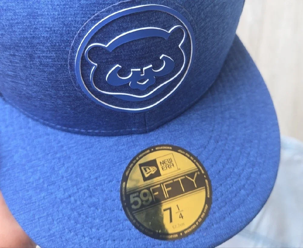 New Era 59FIFTY Chicago Cubs Royal Heather Blue - 7 1/4 - NWOT.